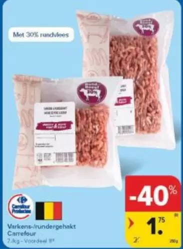 Varkens-/rundergehakt