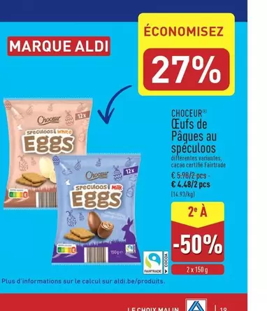 White - Œufs de Pâques au spéculoos