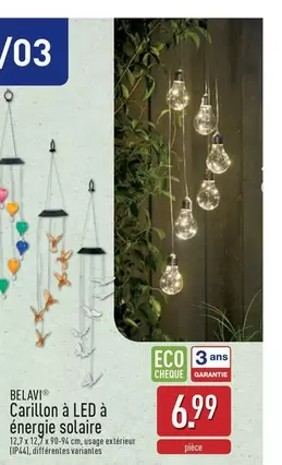 Carillon à LED à énergie solaire