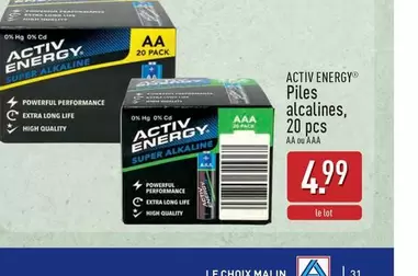 Extra - Piles alcalines