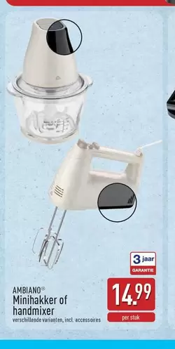 Minihakker of handmixer