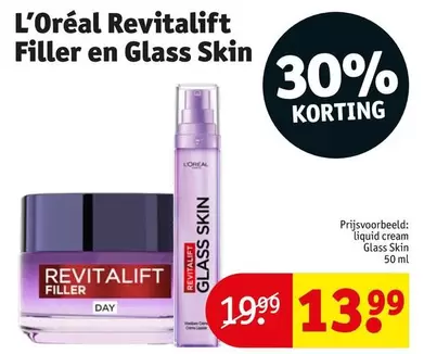 Revitalift Filler en Glass Skin