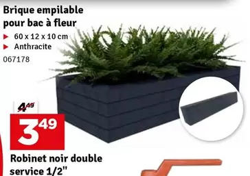 Fleur - Brique empilable pour bac à fleur