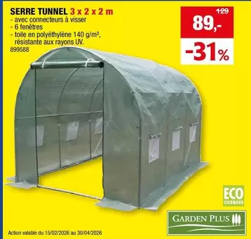 SERRE TUNNEL 3 x 2 x 2 m