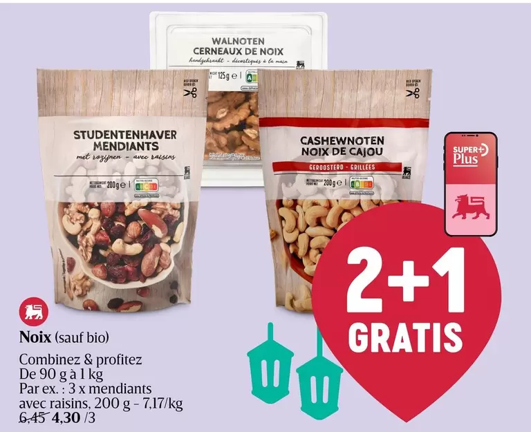 De - Noix (sauf bio)