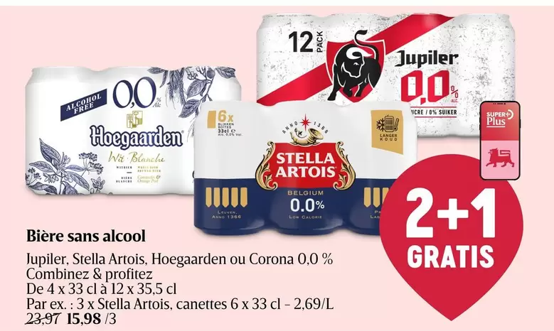 De - Jupiler, Stella Artois, Hoegaarden ou Corona 0.0%