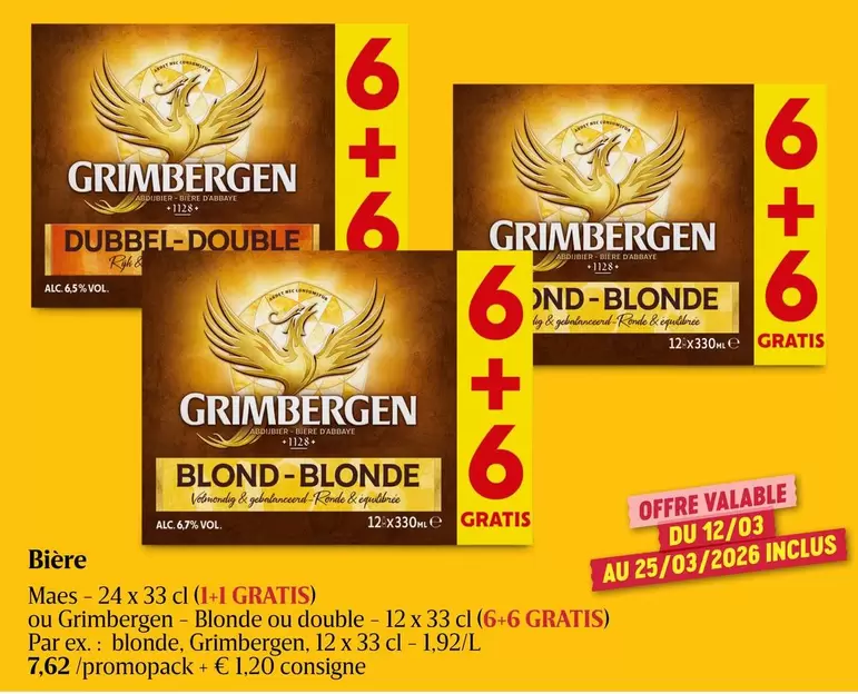 Grimbergen - Blonde ou double