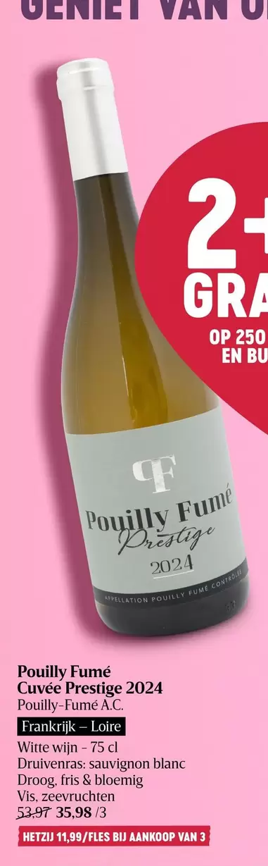 Pouilly Fumé Cuvée Prestige 2024