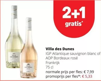 Villa - IGP Atlantique sauvignon blanc of AOP Bordeaux rosé