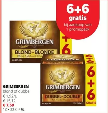 Grimbergen - Blond Of Dubbel