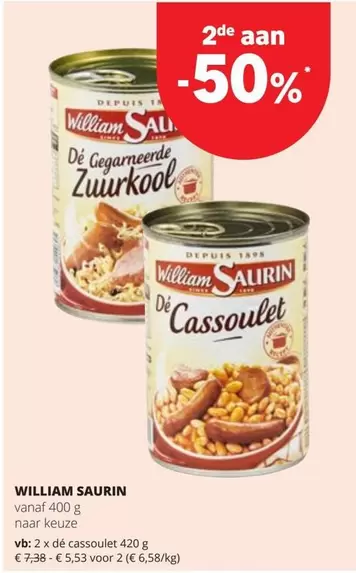 De - Zuurkool, Cassoulet