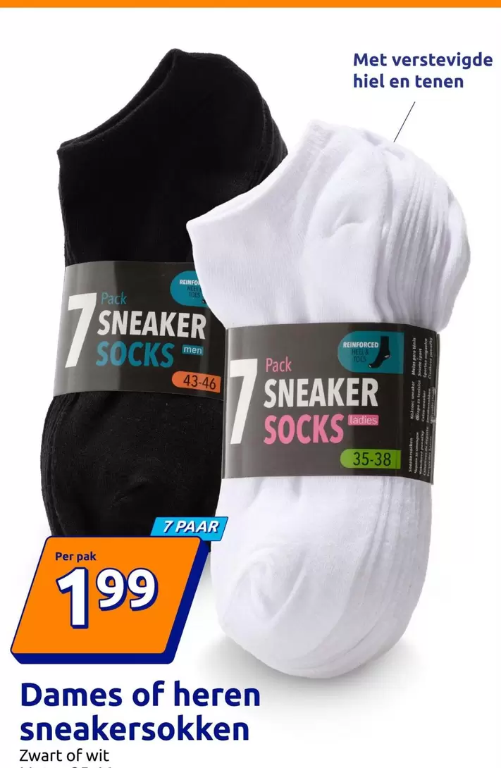 Dames of heren sneakersokken