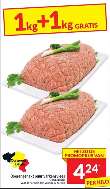 De - Boerengehakt puur varkensvlees