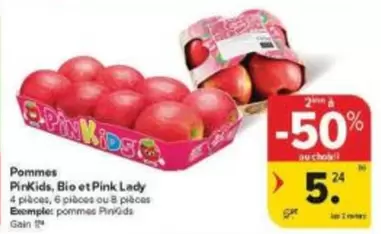 Pink - Pommes PinKids, Bio et  Lady