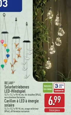 Solarbetriebenes LED-Windspiel