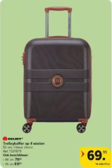 Trolleykoffer op 4 wielen