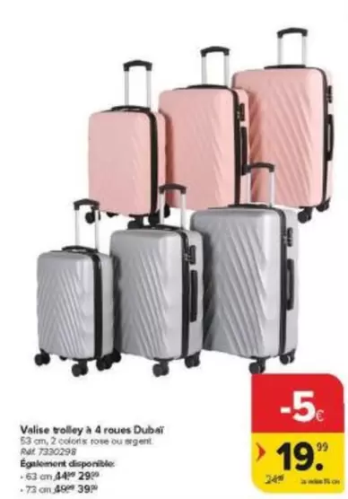 Valise trolley à 4 roues Dubai