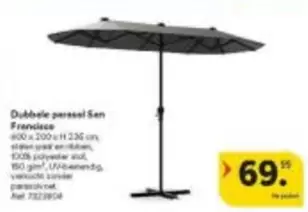 Gm - Dubbele parasol Sen Francisco