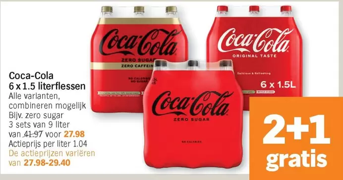 Coca Cola - 6 x 1.5 literflessen