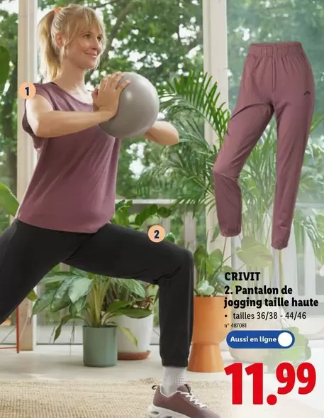 De - 2. Pantalon de jogging taille haute