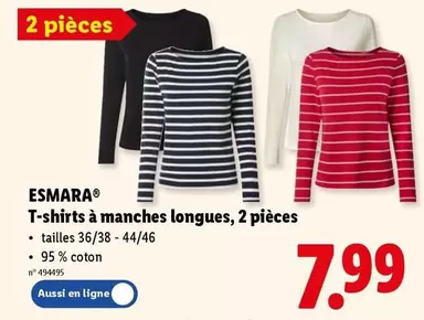 T-shirts à manches longues, 2 pièces