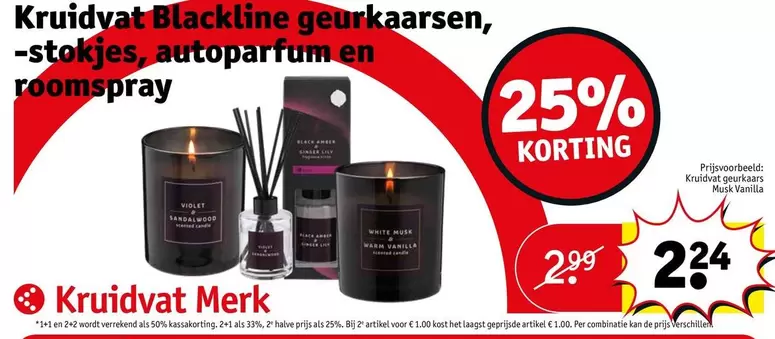 Black - geurkaarsen, -stokjes, autoparfum en roomspray