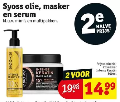 olie, masker en serum