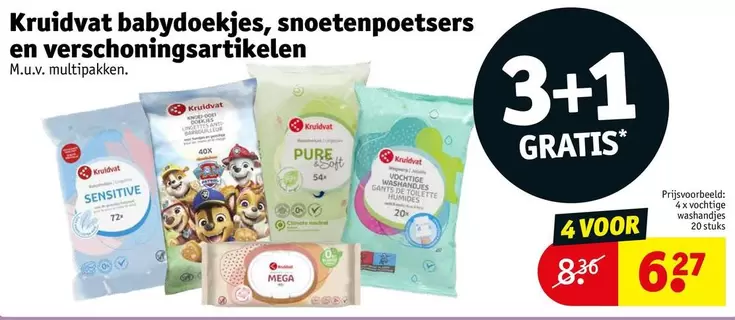 Mega - babydoekjes, snoetenpoetsers en verschoningsartikelen