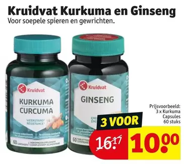 Kurkuma en Ginseng