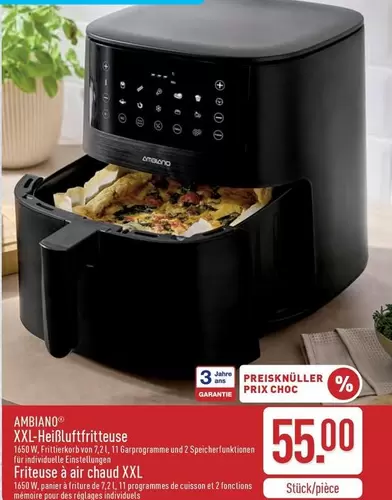 De - XXL-Heißluftfritteuse