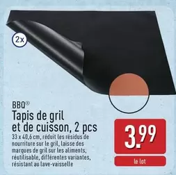 Bbq - Tapis de gril et de cuisson, 2 pcs