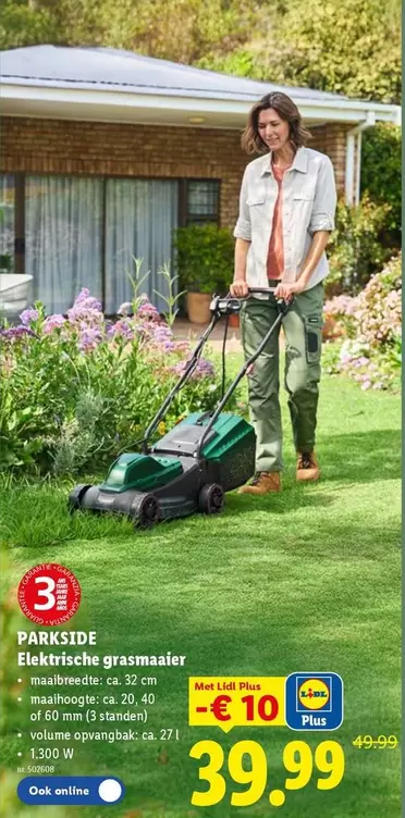 Elektrische grasmaaier