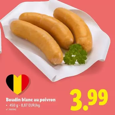 Boudin blanc au poivre