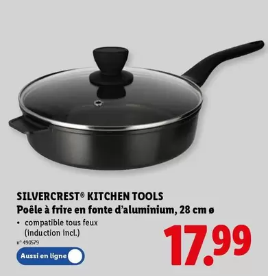 Poêle à frire en fonte d'aluminium, 28 cm o