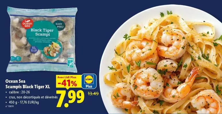 Black - Scampis  Tiger XL