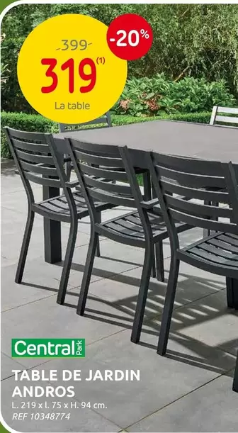 De - TABLE DE JARDIN ANDROS