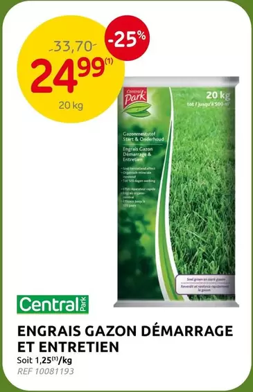 Park - ENGRAIS GAZON DÉMARRAGE ET ENTRETIEN