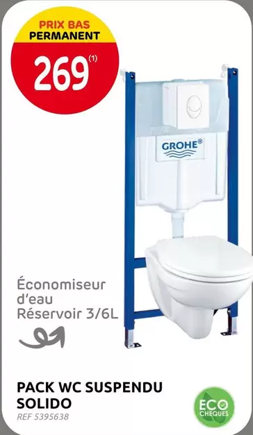 PACK WC SUSPENDU SOLIDO