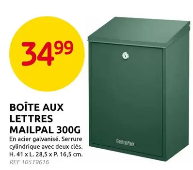 Park - BOÎTE AUX LETTRES MAILPAL 300G