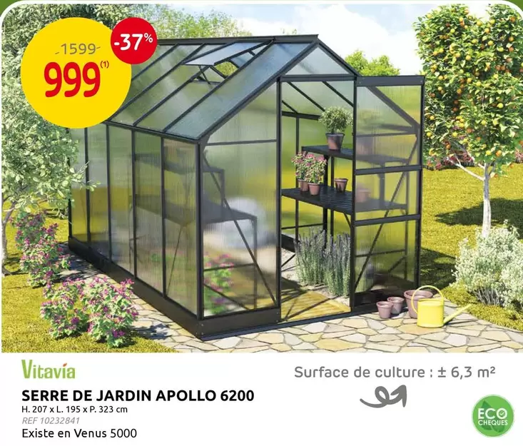 De - SERRE DE JARDIN APOLLO 6200