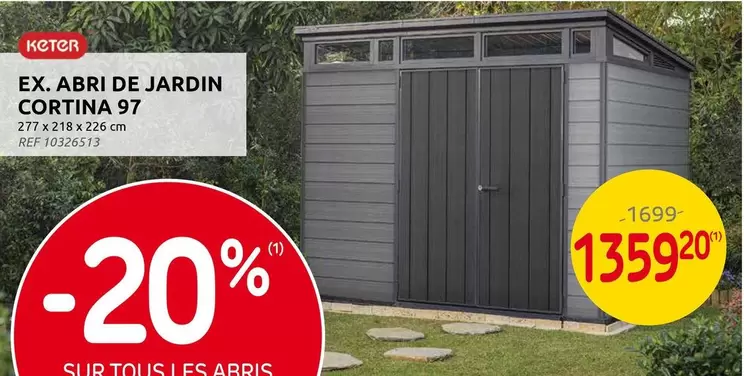 De - ABRI DE JARDIN CORTINA 97