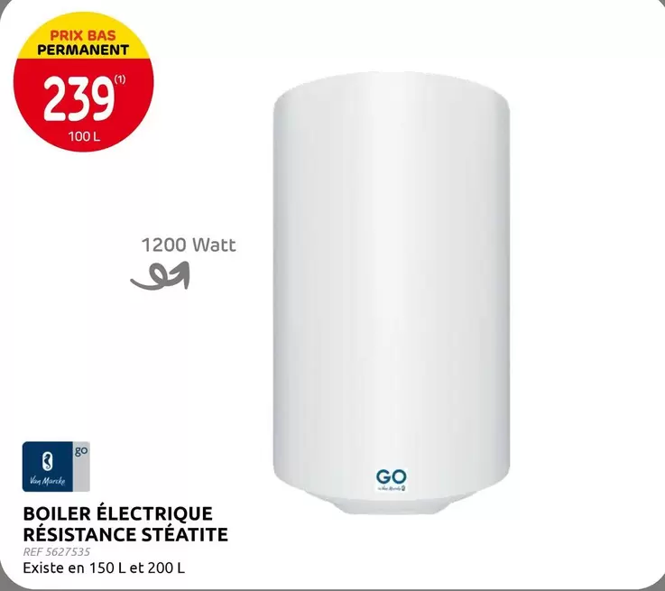 Go - BOILER ÉLECTRIQUE RÉSISTANCE STÉATITE