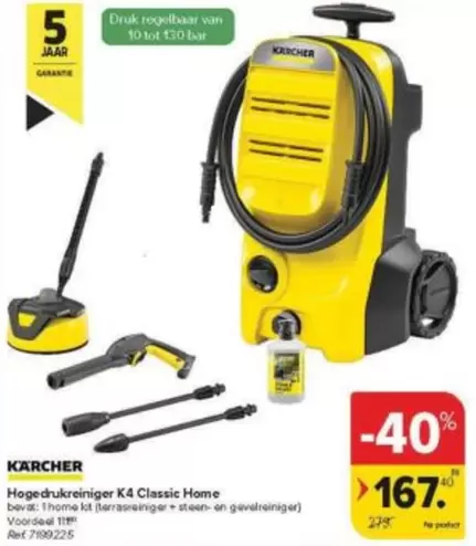 Karcher - Hogedrukreiniger K4 Classic Home