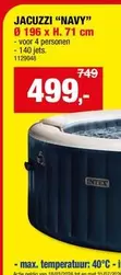 Intex - JACUZZI "NAVY" Ø 196 x H. 71 cm