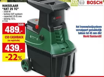Bosch - HAKSELAAR "AXT 25 TC"