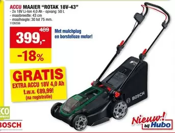 Bosch - ACCU MAAIER "ROTAK 18V-43"