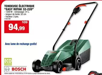 Bosch - TONDEUSE ÉLECTRIQUE "EASY ROTAK 32-220"