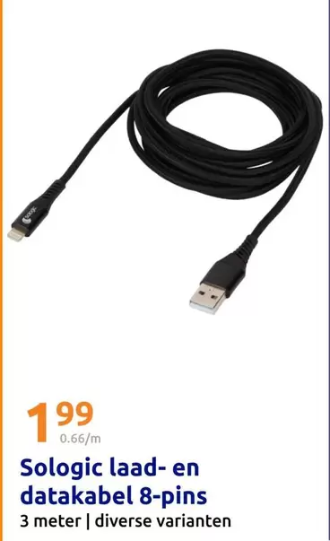 laad- en datakabel 8-pins