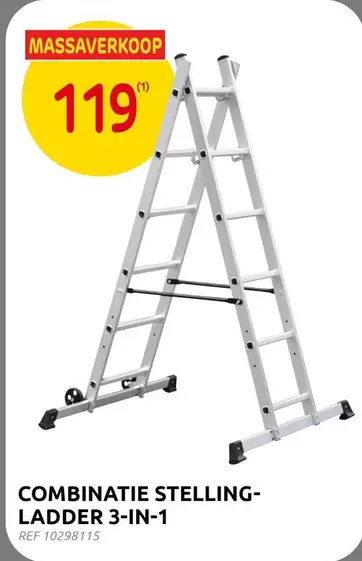 COMBINATIE STELLING-LADDER 3-IN-1