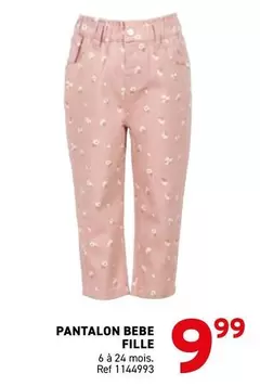 PANTALON BEBE FILLE
